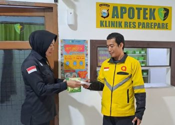 Bakti Kesehatan Polres Parepare, Pemeriksaan Gratis untuk Driver Ojek Online Sambut Hari Bhayangkara ke-79