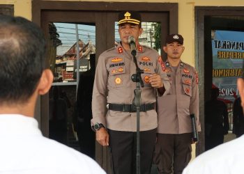 Kapolres Tekankan, Personel Polres, Polsek berikan pelayanan Prima Kepada Masyarakat Parepare