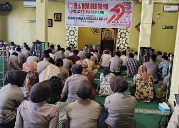 Zikir dan Doa Bersama Polres Parepare, Wujud Harapan Untuk Kota Yang Damai dan Maju