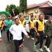 Wali Kota Parepare Tasming Hamid Jalan Santai dan Senam Sehat HUT Bhayangkara ke-79