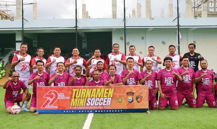 Peringati Hari Bhayangkara ke-79, Polres Parepare Gelar Turnamen Mini Soccer Meriah