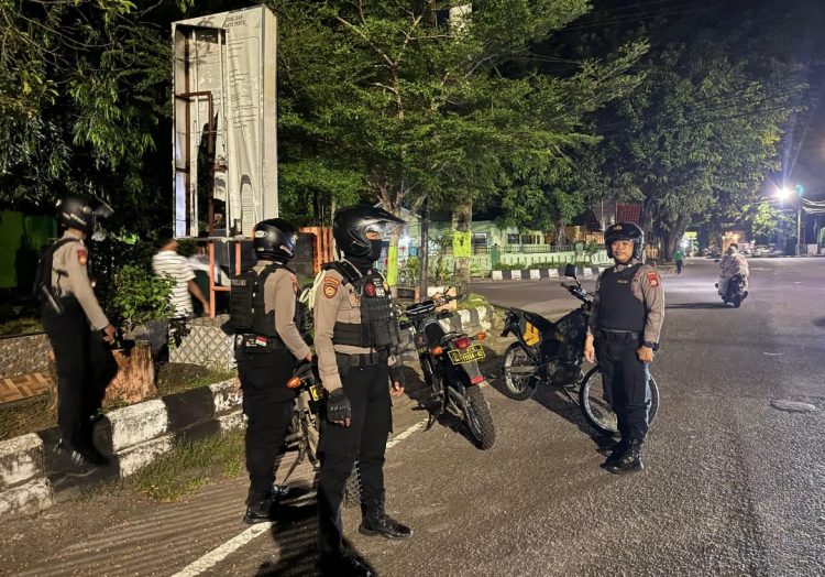 Patroli Blue Light Sat Samapta Polres Parepare, Cegah Gangguan Kamtibmas dan Premanisme Dimalam Hari