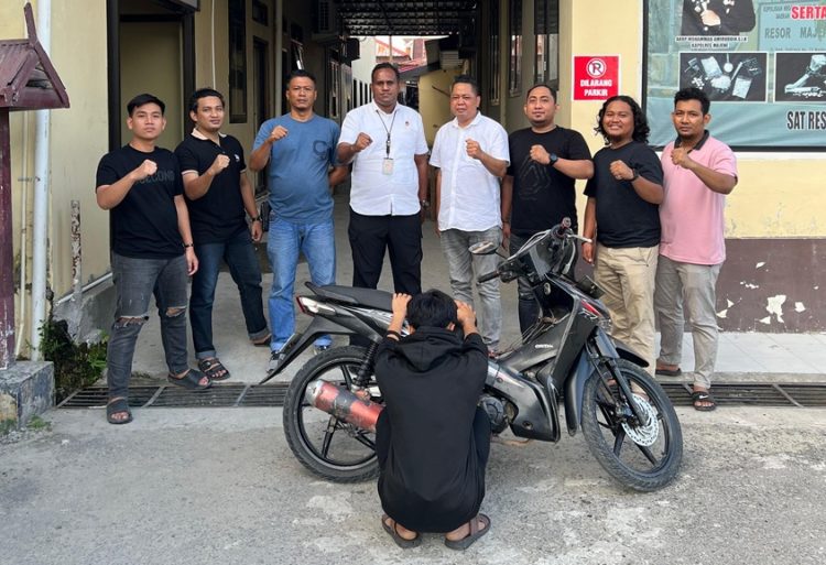 Unit Resmob Polres Majene Berhasil Amankan Pelaku Curanmor