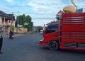 Unit Sat Lantas Polsek Ujung Atur Lalu Lintas Pagi, Tegas Ingatkan Pengemudi Taat Rambu Larangan Masuk