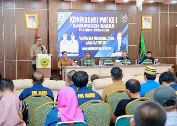 Wakil Bupati Barru Buka Konferensi PWI, Ajak Jurnalis Jadi Mitra Strategis Pemerintah