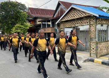 Jaga Kebugaran Personel, Polres Majene Gelar Olahraga Pagi Rutin Setiap Pekan
