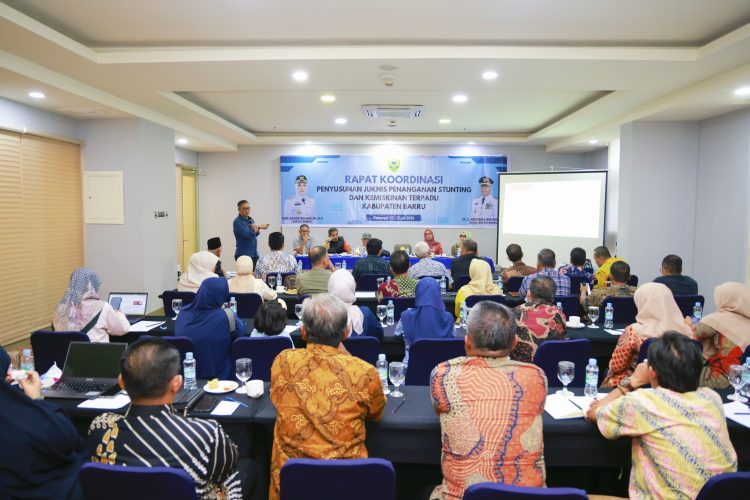 Pemkab Barru Rakor Penyusunan Juknis Penanganan Stunting dan Kemiskinan