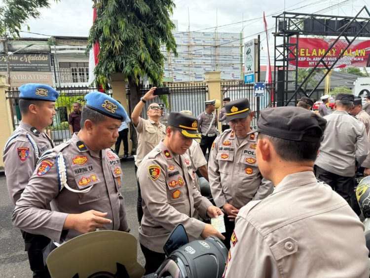 Dukung Operasi Patuh Pallawa 2025, Sipropam Polres Parepare Gelar Gaktibplin: Awali Disiplin Berkendara dari Internal Polri
