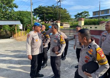 Seksi Propam Polres Majene Gelar Gaktiblin di Polsek Banggae, Tekankan Disiplin dan Profesionalisme