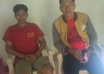 Ketua IJS Majene Jenguk Anggota yang Sakit di Betteng, Pamboang