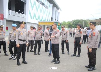 Jelang Dimulainya BRI Super League, Kapolres Parepare Lakukan Penggelaran Personil Pengamanan di Stadion GBH