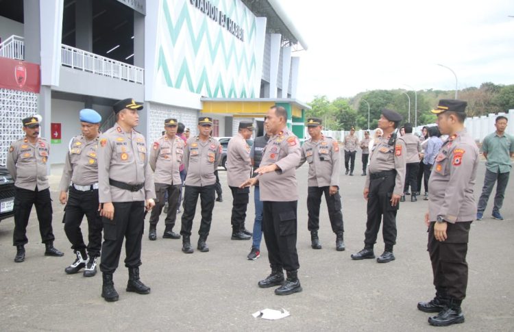 Jelang Dimulainya BRI Super League, Kapolres Parepare Lakukan Penggelaran Personil Pengamanan di Stadion GBH