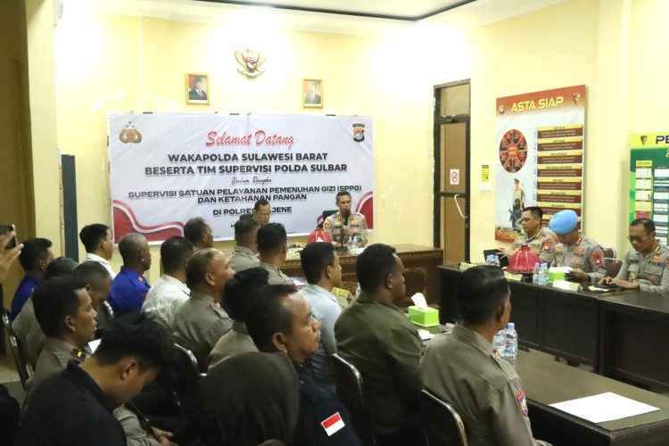 Wakapolda Sulbar Laksanakan Supervisi Program SPPG dan Ketapang di Polres Majene