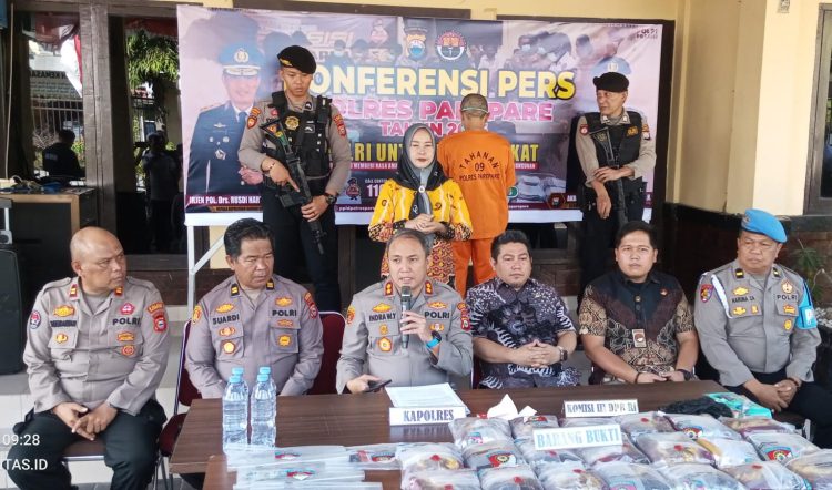 Polres Parepare Gagalkan Peredaran 19,7 Kg Sabu