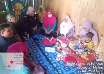 Dinsos Kab. Majene Kembali Memberi Bantuan Sosial ke Dua Titik Lokasi PPKS.