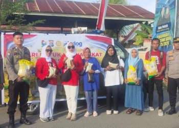 Tekan Harga Pangan Strategis Meroket, Polres Majene Gelar Pasar Pangan Murah