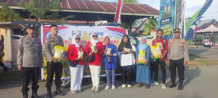 Tekan Harga Pangan Strategis Meroket, Polres Majene Gelar Pasar Pangan Murah