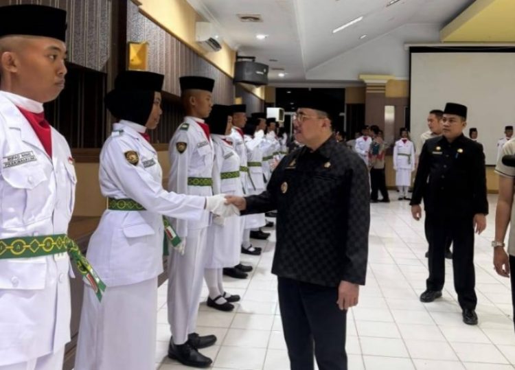 Kasat Samapta Polres Majene Hadiri Pengukuhan Paskibra Kabupaten Majene Tahun 2025