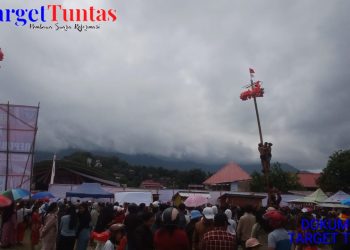 Sorak Sorai Gegap Gempita, Panjat Pinang Jadi Magnet Perayaan HUT RI di Mamasa