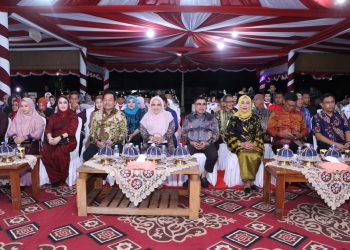 Kabag Ren Polres Majene Hadiri Malam Ramah Tamah HUT RI ke-80 di Pendopo Rujab Bupati