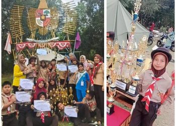SD 136 Barru Raih Juara Umum I Putra di Perkemahan Tingkat Kabupaten Barru