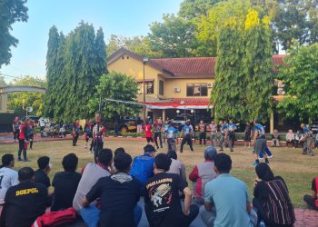 Semarak, Intip Keseruan Turnamen Voli Internal Polres Maros dalam Rangka Hari Kemerdekaan