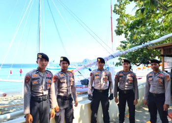 Polres Majene Amankan Event Sandeq Silumba 2025 di Kecamatan Pamboang