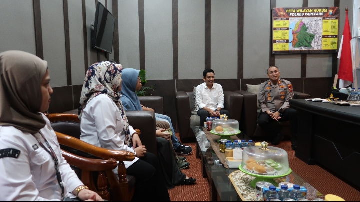 Kapolres Parepare Sambut Hangat Kunjungan Silaturahmi Ketua dan Komisioner KPU Parepare