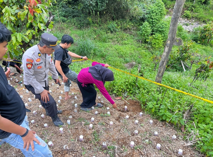 Dua Mortir Ditemukan Saat Warga Menggali Tanah untuk Menanam Nilam, Polisi Lakukan Pemeriksaan