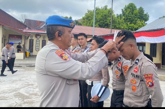 Propam Polres Majene Gelar Gaktiblin Mendadak Usai Apel Pagi