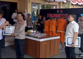 Polres Parepare Musnahkan 20 Kg Narkotika Hasil Pengungkapan di Pelabuhan Nusantara