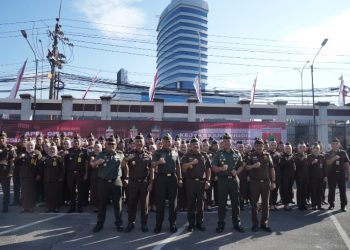 Kodam XIV/Hasanuddin dan Kejati Sulsel Gelar Apel Kesiapan Pengamanan, TNI Resmi Dukung Perlindungan Jaksa