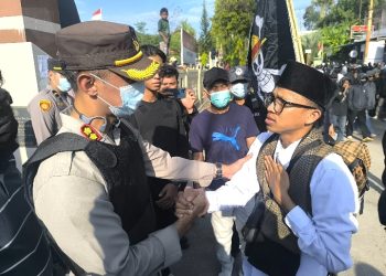 Polres Majene Amankan Aksi Solidaritas Perjuangan Masyarakat Majene Berlangsung Damai