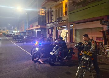 Lakukan Patroli di Malam Akhir Pekan, Sat Samapta Polres Parepare Kawal Aktifitas Warga