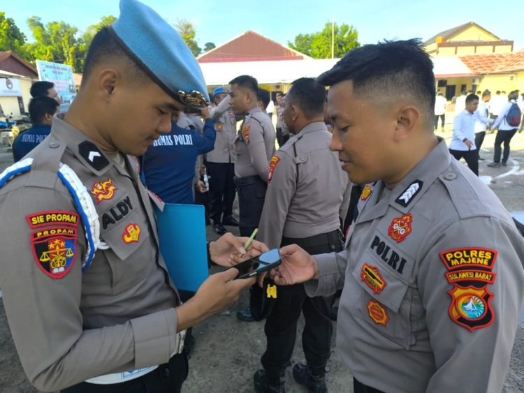 Propam Polres Majene Gelar Gaktiblin, Tegaskan Profesionalisme Personel
