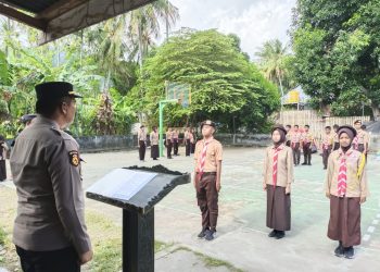 Kapolsek Pamboang Hadiri Upacara Pembukaan Perkemahan Saka Bhayangkara Angkatan II