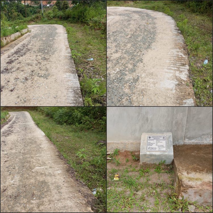 Proyek Desa Buangin Rusak Total, Jawaban Kepala Desa Tuai Kekecewaan Media