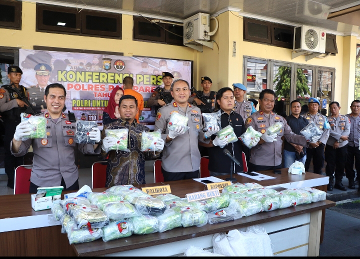 Wali Kota Tasming Apresiasi Polres Parepare Usai Gagalkan Peredaran Narkoba Skala Besar