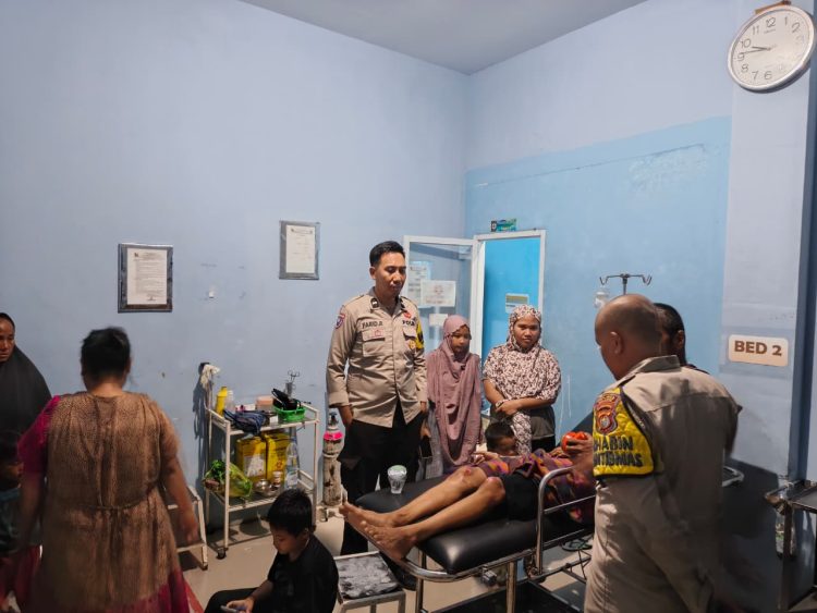 Polsek Malunda Evakuasi Korban Kecelakaan Lalu Lintas di Dusun Masigi