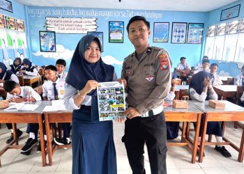 Satlantas Polres Majene Gencar Sosialisasikan Keselamatan Berlalu Lintas di Kalangan Pelajar