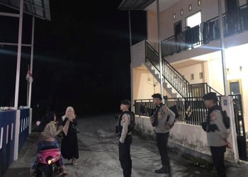 Satuan Samapta Polres Majene Gelar Patroli Malam Antisipasi Aksi Kejahatan di Area Indekost dan Titik Keramaian
