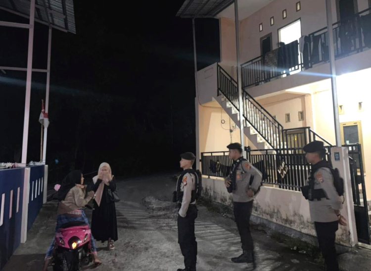 Satuan Samapta Polres Majene Gelar Patroli Malam Antisipasi Aksi Kejahatan di Area Indekost dan Titik Keramaian