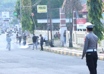 Pengurus Daerah BEM Nusantara dan KPK Gelar Aksi Damai, Polres Majene Pastikan Keamanan dan Ketertiban Aksi