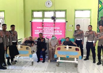 Polres Majene Gelar Donor Darah Peringati HUT Humas Polri ke-74