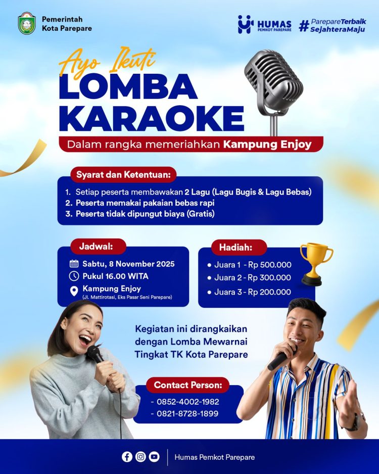 Pemkot Parepare Hidupkan Ekonomi Warga Lewat Event Kampung Enjoy