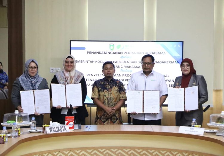 Pemkot Parepare Cover Ribuan Pekerja Rentan Lewat BPJS Ketenagakerjaan