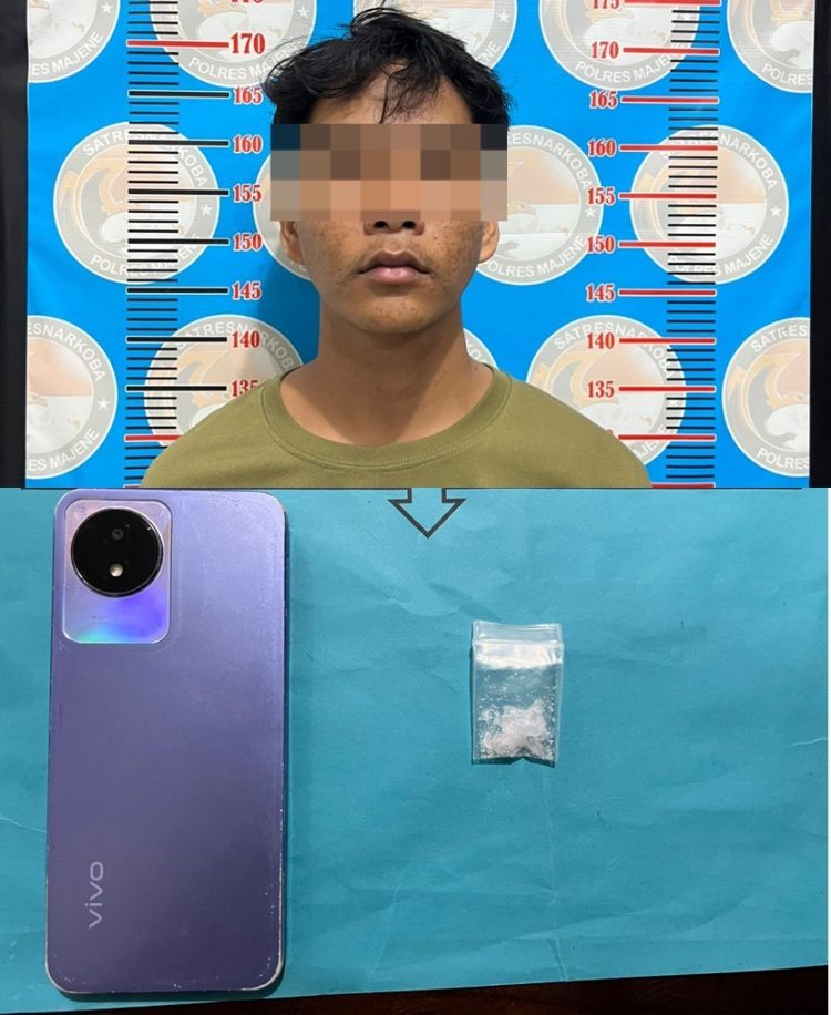 Satuan Reserse Narkoba Polres Majene Ringkus Remaja Terduga Penyalahguna Narkotika di Kelurahan Lembang