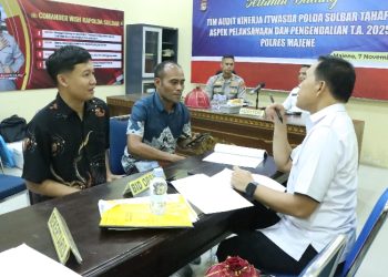 Itwasda Polda Sulbar Gelar Audit Kinerja Tahap II di Polres Majene: Dorong Profesionalisme dan Akuntabilitas Kinerja