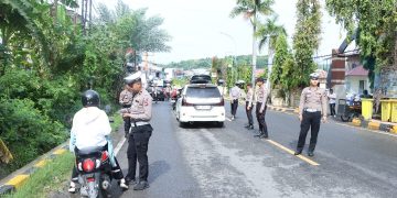 Polres Majene Gelar Operasi Zebra Marano 2025, Sasar Pelanggaran Kasatmata di Jalan Jenderal Sudirman