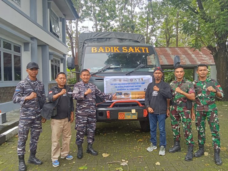 Sinergi Media, Bantuan Kemanusiaan FKM Parepare Tiba di Kodaeral VI Makassar